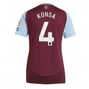 Billiga Aston Villa Ezri Konsa #4 Hemmatröja Dam 2024-25 Kortärmad